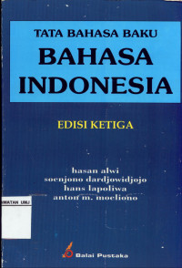 Tata Bahasa Baku Bahasa Indonesia Edisi Ketiga