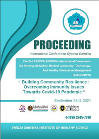 PROCEEDING INTERNATIONAL CONFERENCE SYEDZA SAINTIKA THE 2ST SYEDZA SAINTIKA INTERNATIONAL CONFERENCE ON NURSING, MIDWIFERY, MEDICAL LABORATORY TECHNOLOGY, PUBLIC HEALTH, AND HEALTH INFORMATION MANAGEMENT